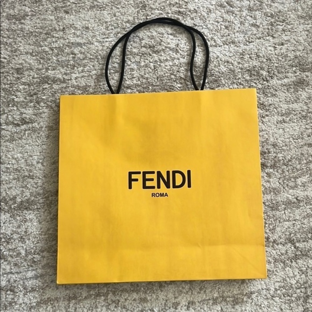 Fendi Yellow Shopping Bag